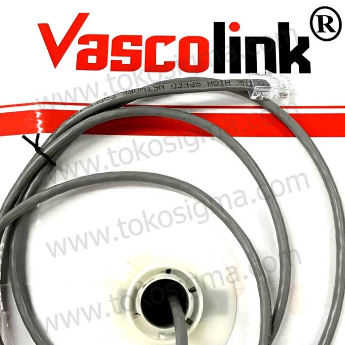 KABEL LAN VASCOLINK UTP CAT-5E 10 METER RAKITAN JEK RJ45 AMP COMMSCOPE