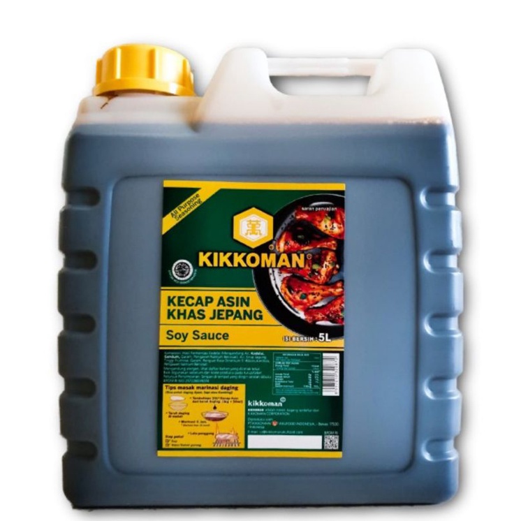 

Kikkoman Soy Sauce 5L. Kecap Asin Khas Jepang Jirigen 5L