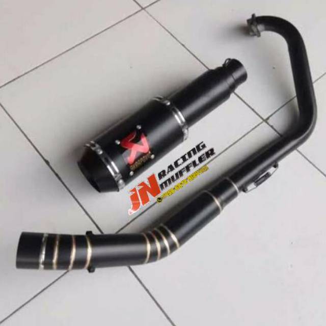 Knalpot racing akrapovic full doff vixion fu sonic GSX byson MEGAPRO tiger VERZA CB CBR dll