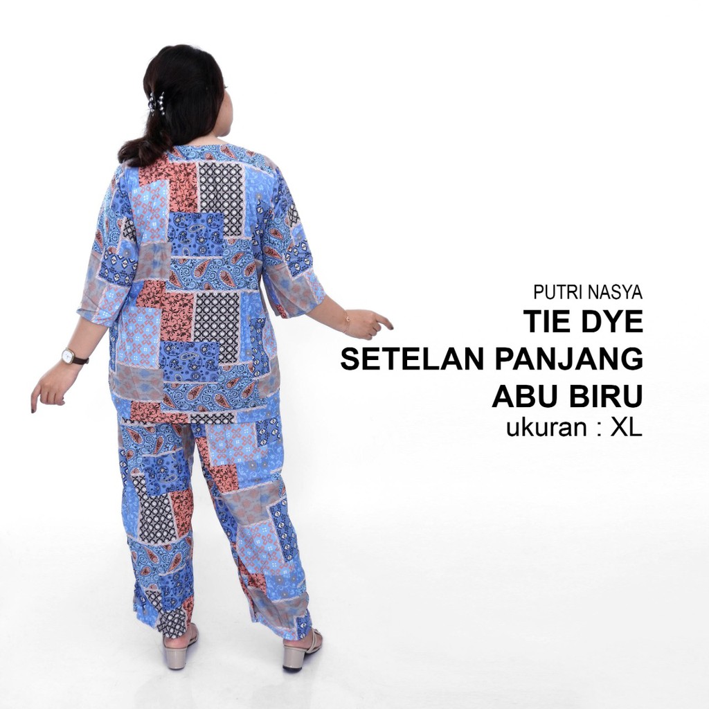 Tie Dye / One Set Big / Setelan Celana Panjang / Setelan Big Size / Tie Die Big Size / Tie Dye Jumbo