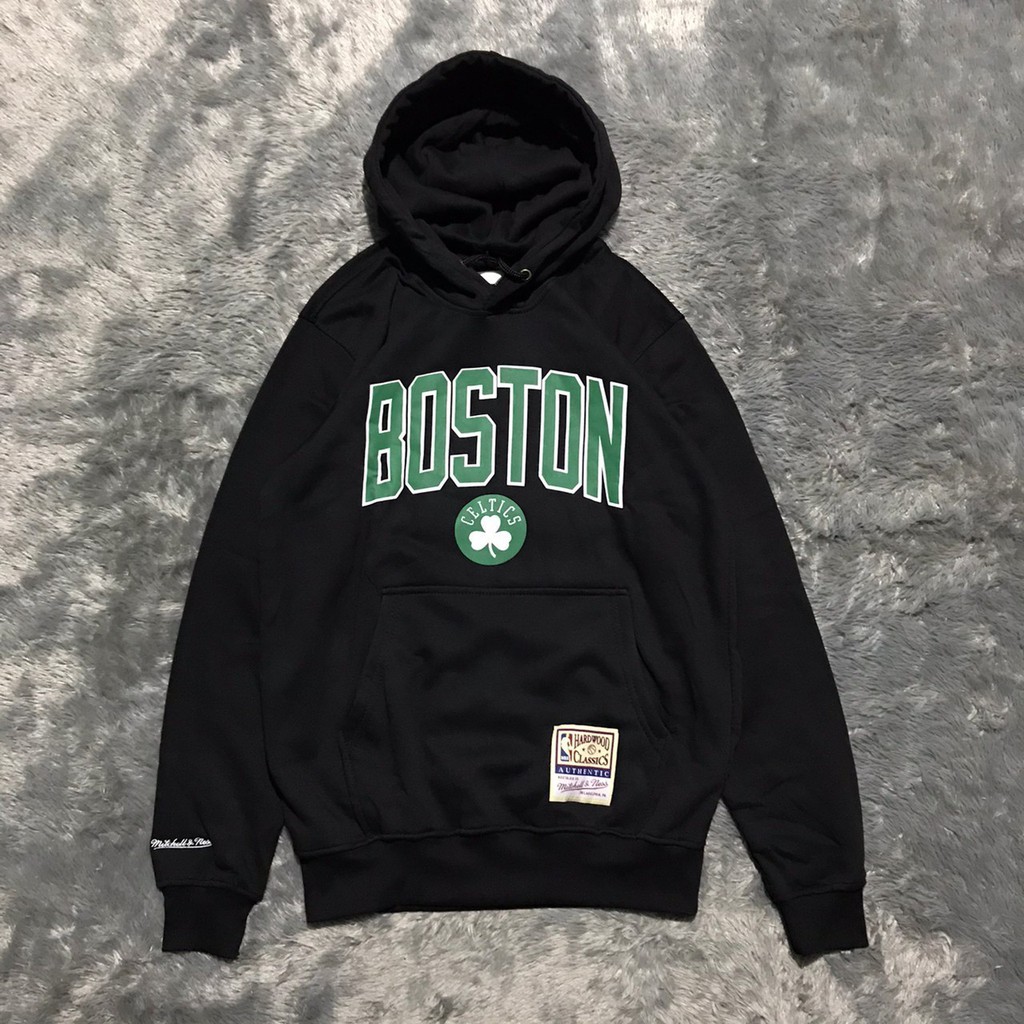 JAKET HOODIE MITCHELL AND NESS BOSTON BASIC HIGH MIRROR PREMIUM QUALITY TERLARIS