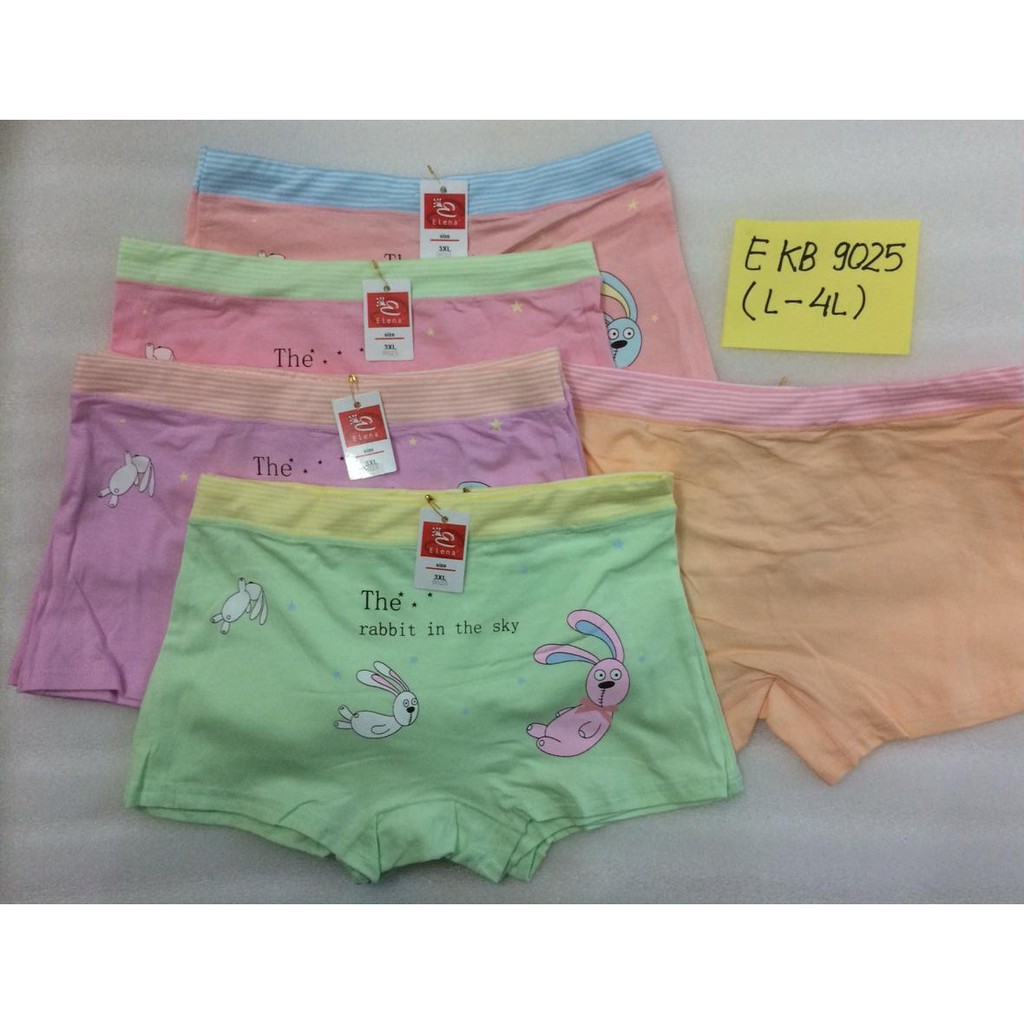 CD Celana Dalam Katun Super Soft Boxer Anak Perempuan Elena 8011 &amp; 9025