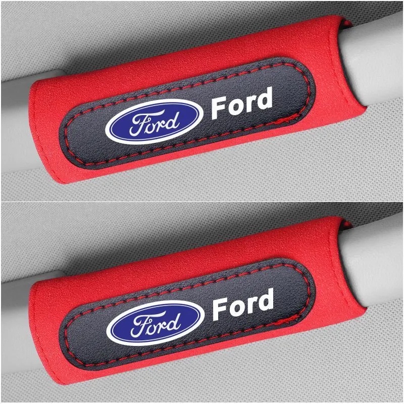 1 / 2pcs Cover Pelindung Armrest Interior Mobil Bahan Kulit Untuk Ka Focus Fiesta Ranger Fusion Everest