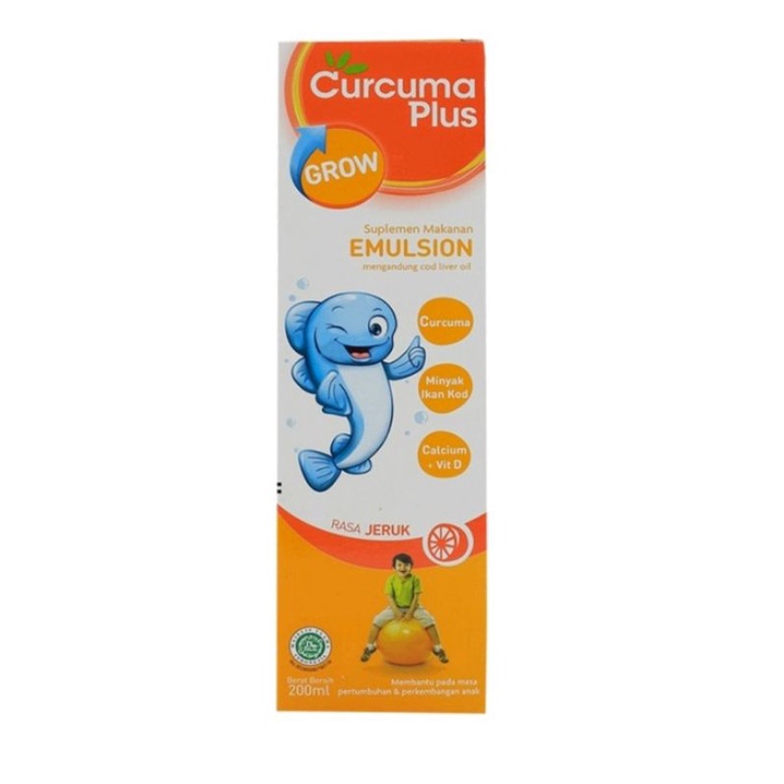 Curcuma Plus Grow Emulsion Syrup - Orange 200ml