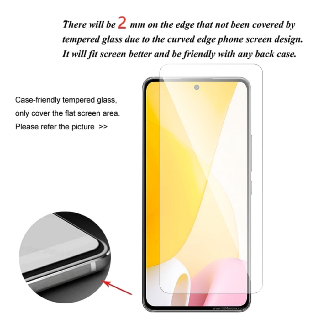 New PROMO Paket 2 IN 1 Xiaomi 12 Lite Anti Gores Layar Free Tempered Glass Camera Pelindung Camera Belakang Handphone