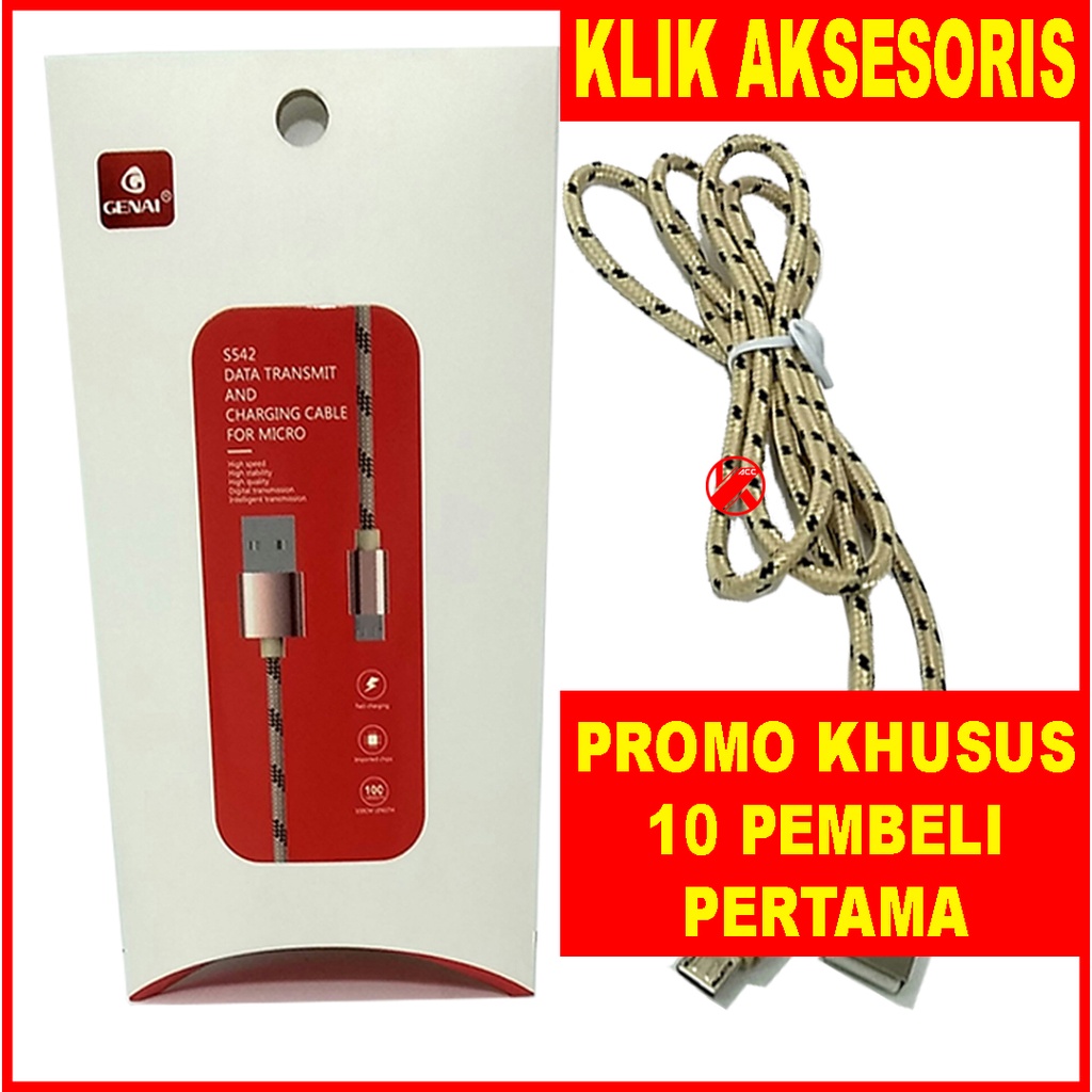 Kabel Data Genai S542 Kabel Charger Micro USB