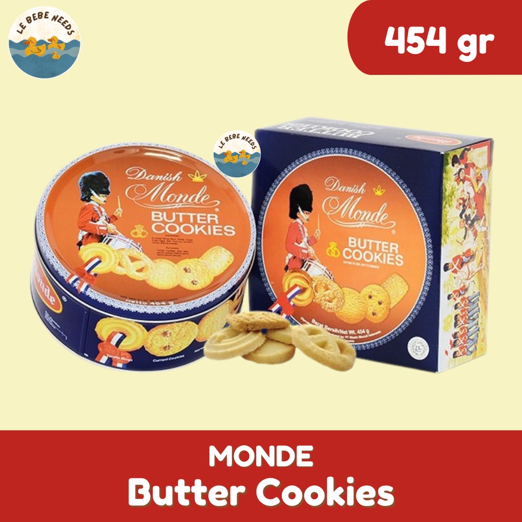 Jual Monde Butter Cookies 454gr Monde Butter Cookies Kaleng Biskuit Monde Jadul Butter