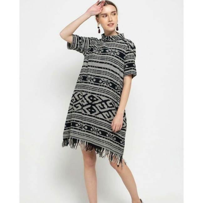 DRES TENUN JEPARA - DRES TENUN WANITA - BAJU TENUN - TUNIK TENUN