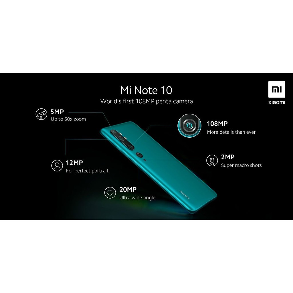 Xiaomi Note 10 Original (6+128) 108MP with Penta Camera
