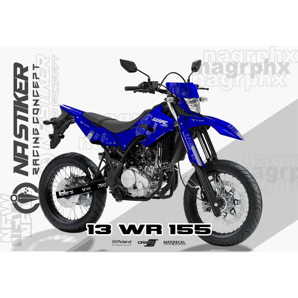 decal YAMAHA WR155 SUPERMOTO ALIEN CODE WR-13