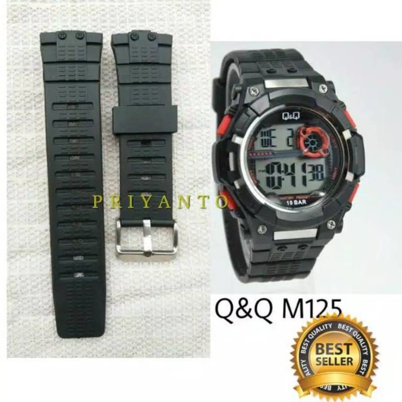 Strap tali Q&amp;Q QNQ M125 GW80 GW 80 125 STRAP JAM TANGAN RUBBER KARET iyw0080