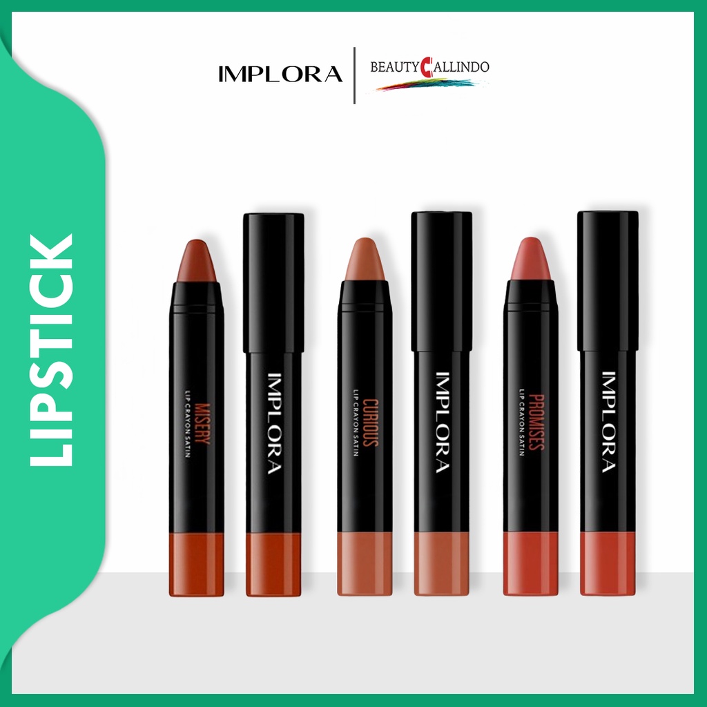 Implora Lip Crayon Satin | Lip Cream | Lipstik Crayon