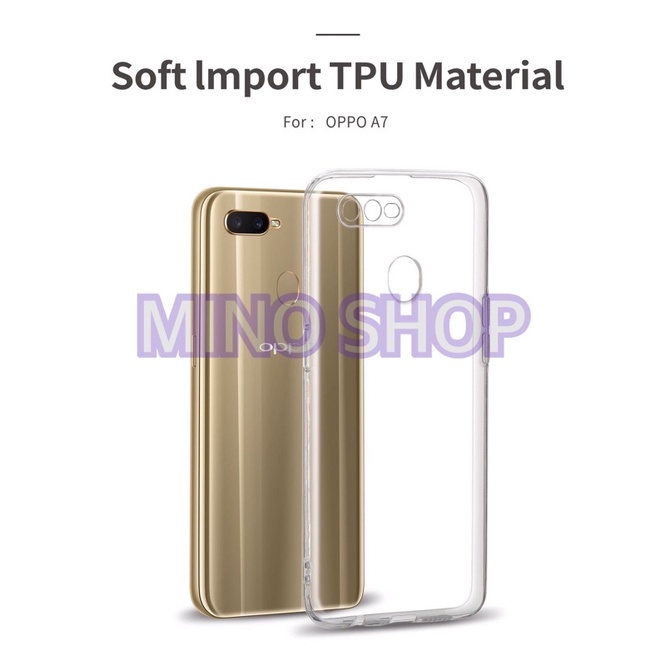 SOFTCASE TRANSPARAN OPPO A5S A7 A12 A11K F9 PREMIUM CLEAR SOFT CASE