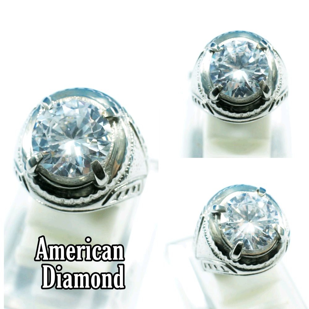 CINCIN BATU PERMATA AMERICAN DIAMOND MEWAH BERKELAS