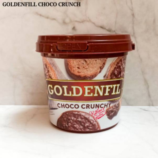 

Goldenfil Choco Crunchy 1 Kg Pail Selai Cokelat Dengan Remah Krunci