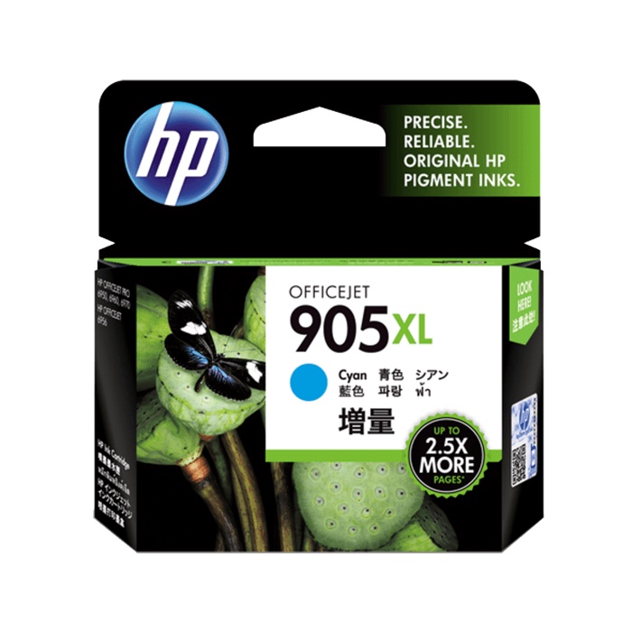 Tinta HP 905 XL Cyan Original Cartridge - T6M05AA