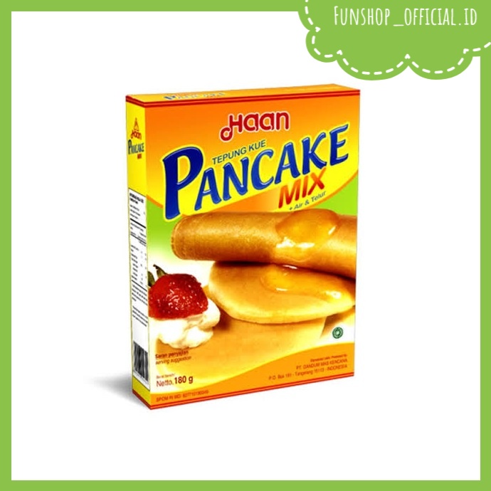 

HAAN PANCAKE RASA VANILA / COKLAT /KEJU 180GR