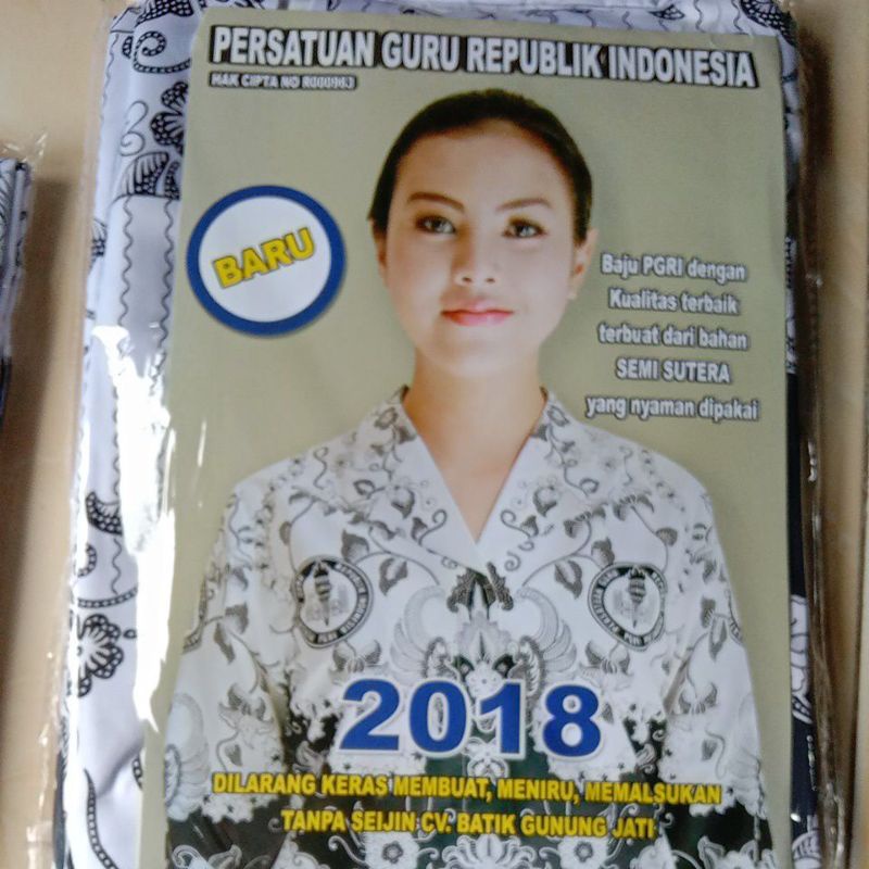 Kain batik pgri jenis kain semi sutra