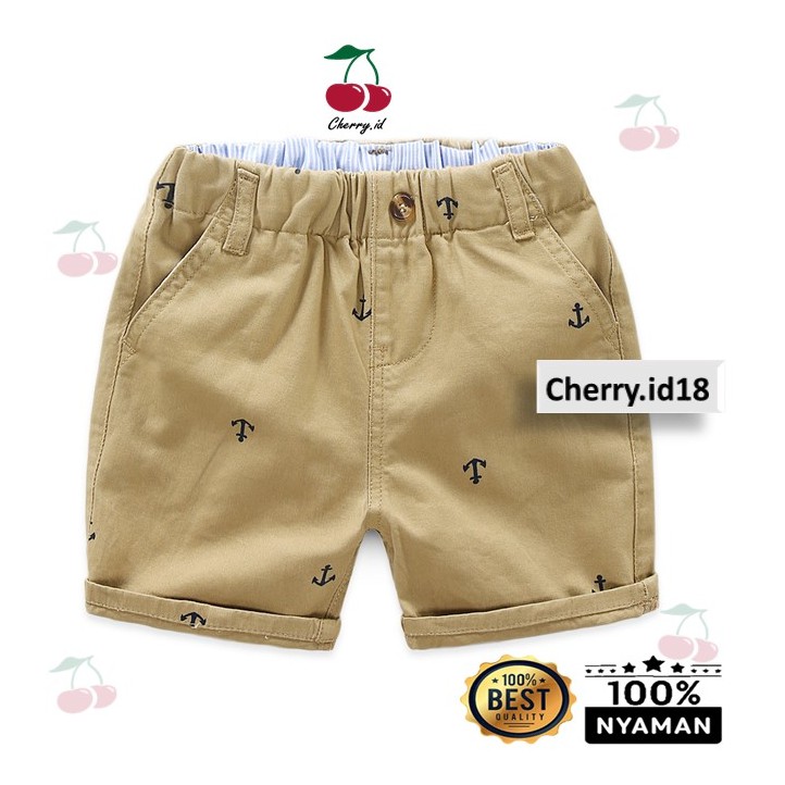 Cherry COD Celana Pendek Anak Laki Laki Katun / Celana Pendek Anak Chino Jangkar / Celana Chino C01S