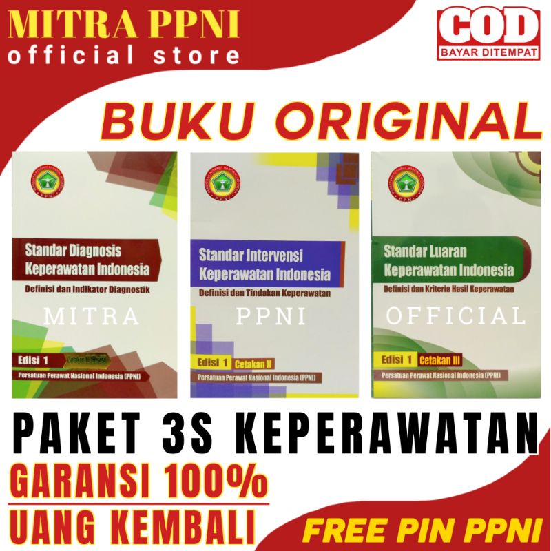 ORIGINAL | PROMO PAKET 3 Buku SIKI SDKI SLKI ORIGINAL PPNI Keperawatan Indonesia Edisi 3S Terbaru OR