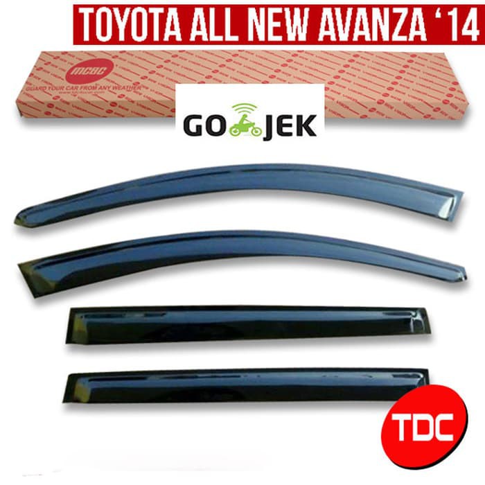 Ready Stok TOYOTA AVANZA 2014 SLIM TALANG AIR MCBC  SIDE VISOR   VARIASI MOBIL Limited