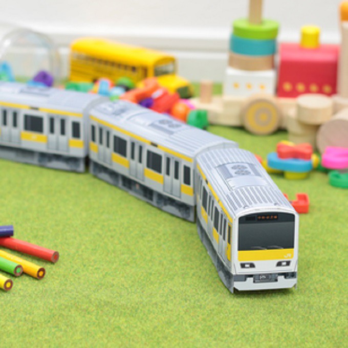 DIY Papercraft Pola Kereta Api Sobu Line