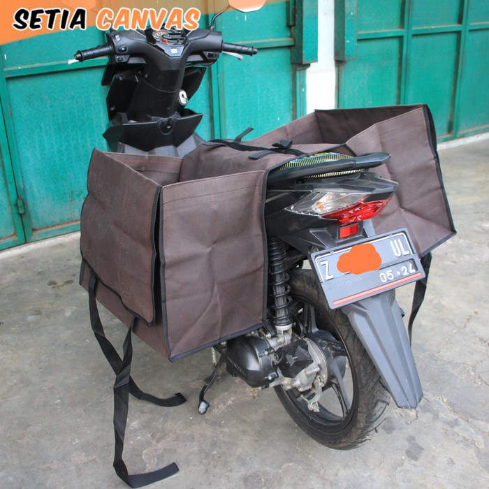Tas Motor Kanvas STANDAR SAMPING 50 cm | Tas Kanvas Bima- SETIA CANVAS