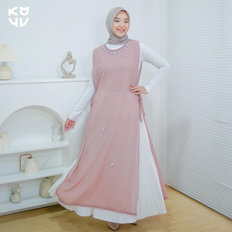 Koyu Hijab Ellesa Luxury Premium Long Outer