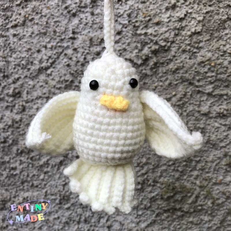 Gantungan Rajut Burung Merpati | Paloma Bird Crochet | Cute Stuff | Keychain | Boneka Lucu | Cute Do
