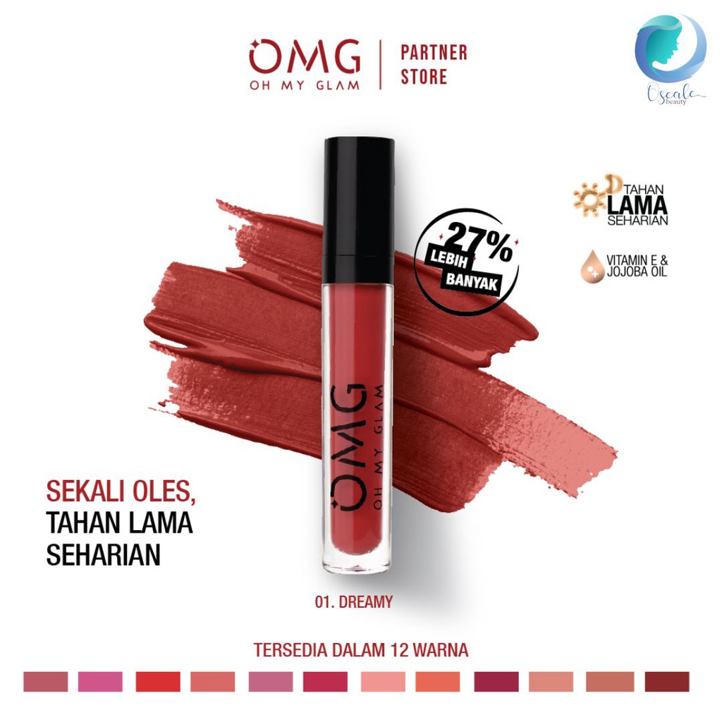 OMG OH MY GLAM Matte Kiss Lip Cream 01 Dreamy 3.5 g