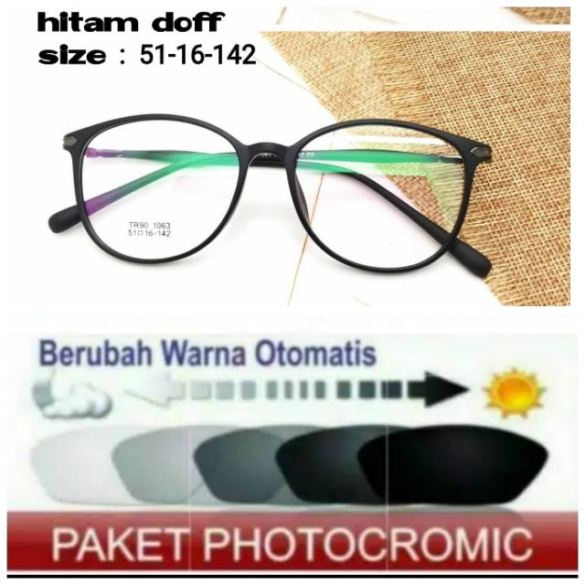 Frame Kacamata Anti UV, Kaca mata Photocromic / Photogrey, Kacamata Minus, Kaca mata Anti Radiasi