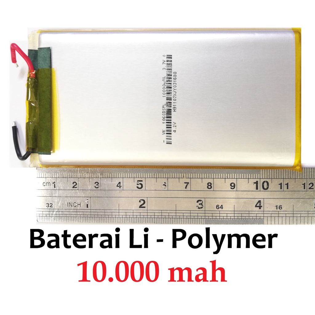 Jual Baterai Polymer 10000 Mah Real Kapasitas Battery Batrai