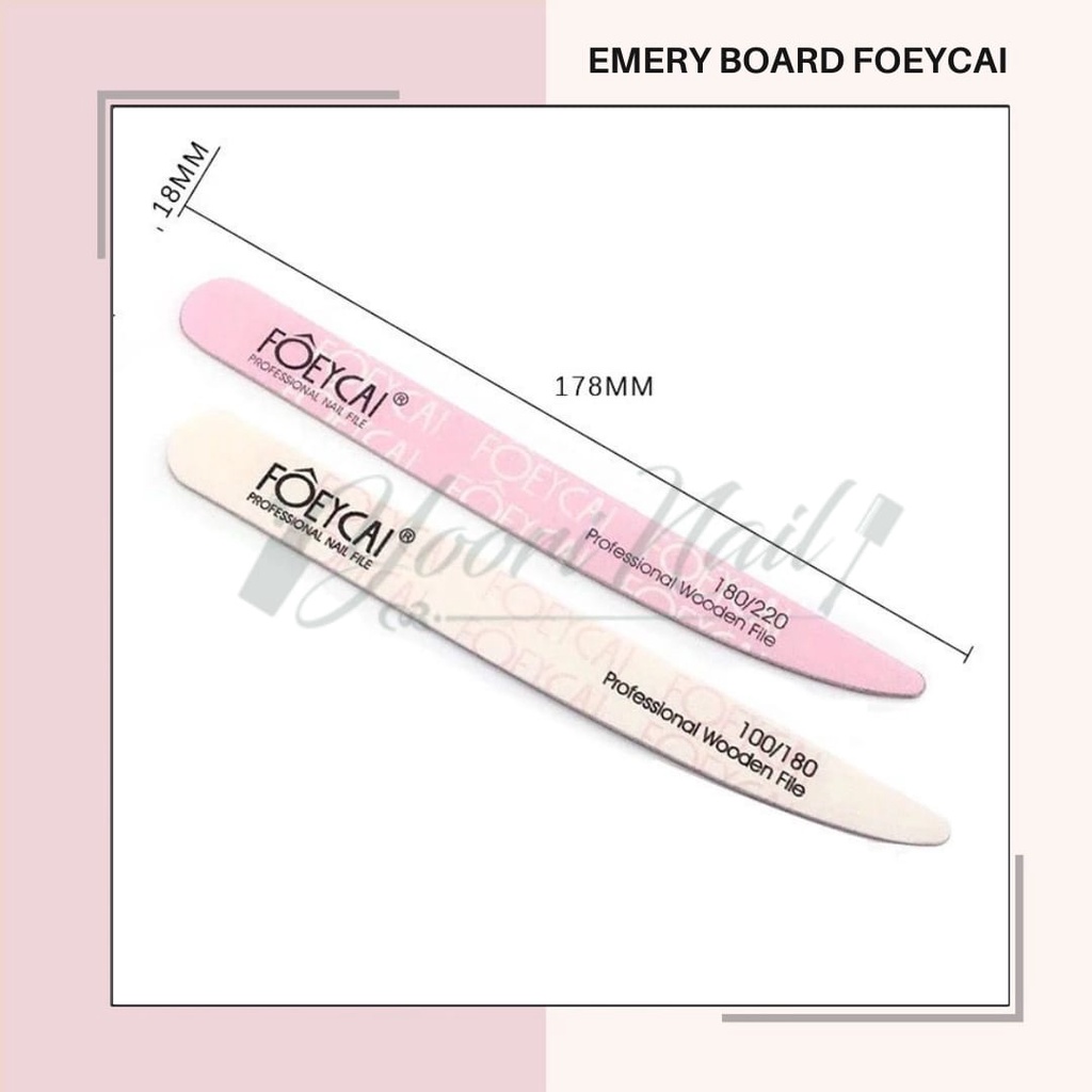 Emery board foeycai kikir kuku nail file buffer nails manicure