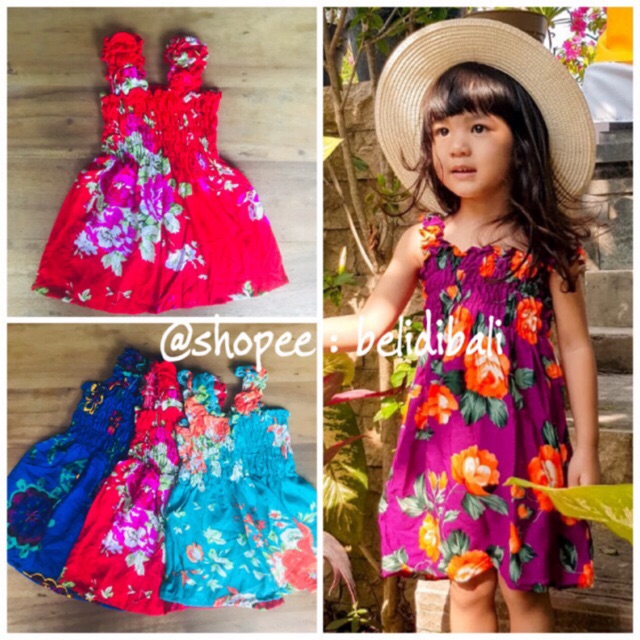 DASTER ANAK DASTER BALI ANAK BAJU ANAK CEWEK  (PILIH SIZE, S-XL)