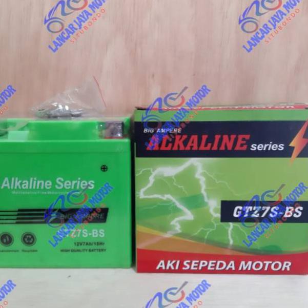 Aki Kering 7 Ampere Satria FU150 Vario 125 150 Beat EsP Mio M3 Alkaline GTZ7S-BS 12V 7Ah (KODE Y)