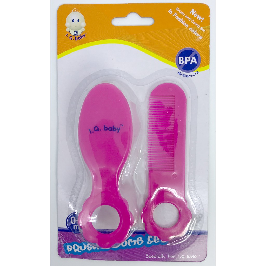 BAYIe - Sisir Bayi 2 in 1 Brush and Comb Set IQ BABY