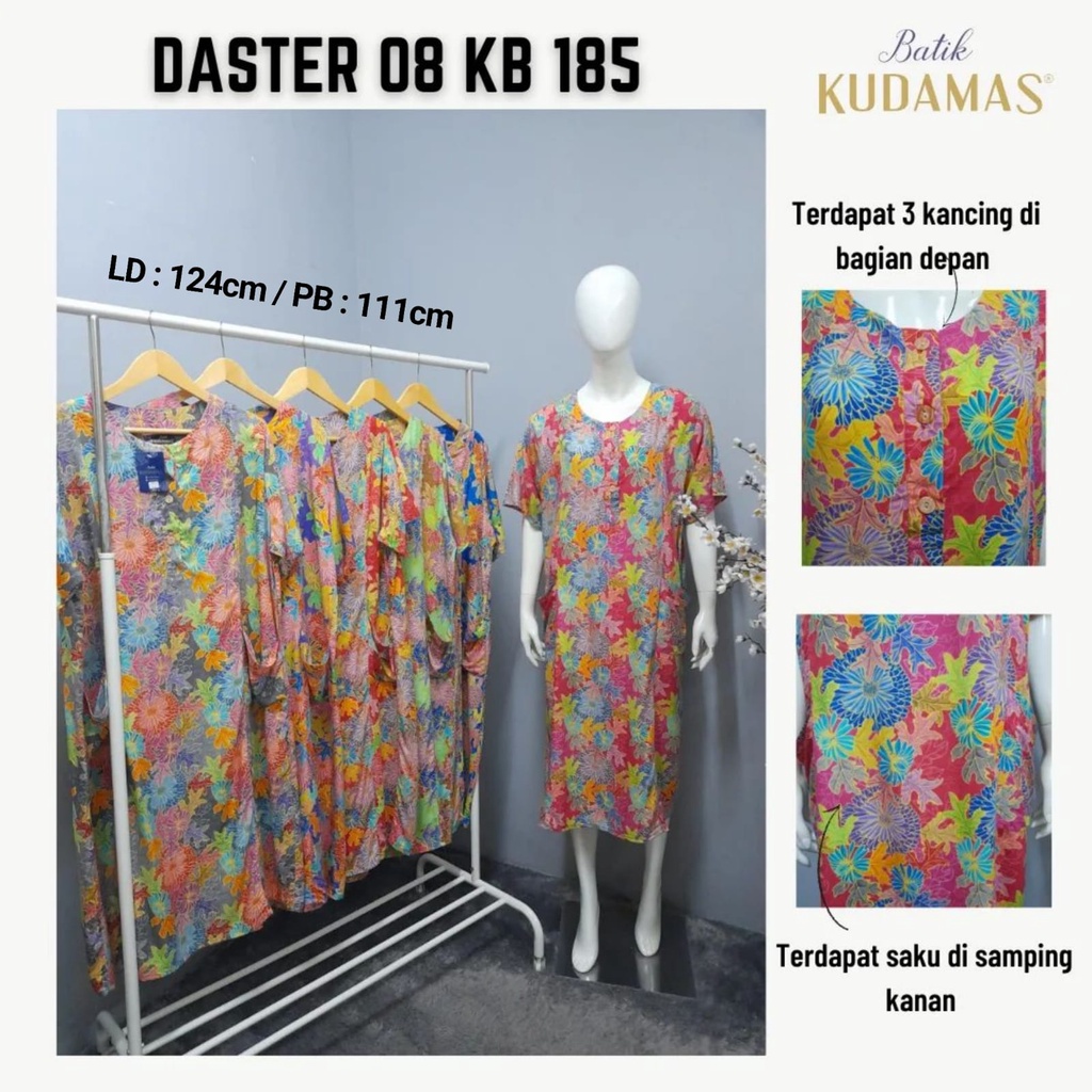 AS Daster Batik Kudamas DS 08 LD 122-124cm Busui KB-185