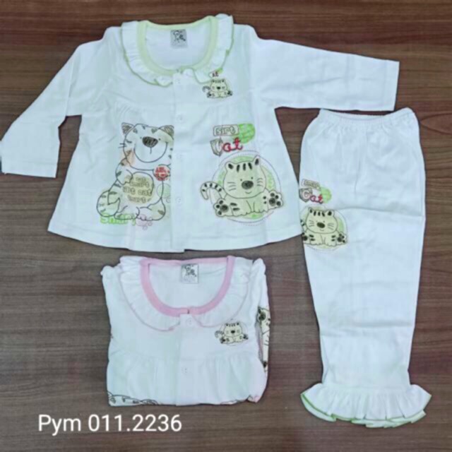 Piyama anak perempuan 1-4th / baju celana tidur anak perempuan / pakaian tidur anak