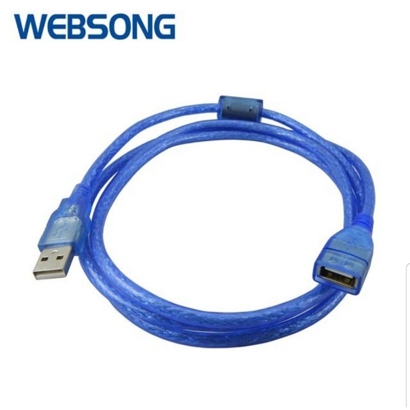 Kabel USB 2.0 Male to Female Extension 20CM 1.5M 3M 5M 10M WEBSONG