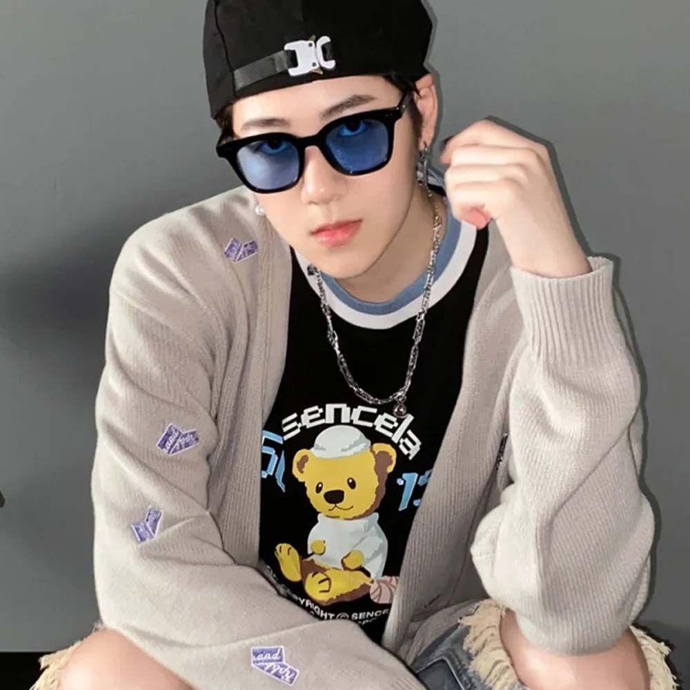 Mxbeauty Colorful Square Sunglasses Wanita Vintage Anti-Reflective UV400 Pelindung Mata Musim Panas Kacamata Square Sunglasses