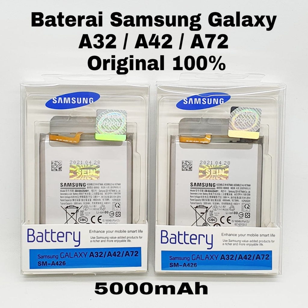 Baterai Samsung Galaxy A32 / A42 / A72 / A426 EB-BA426ABY Original 100%