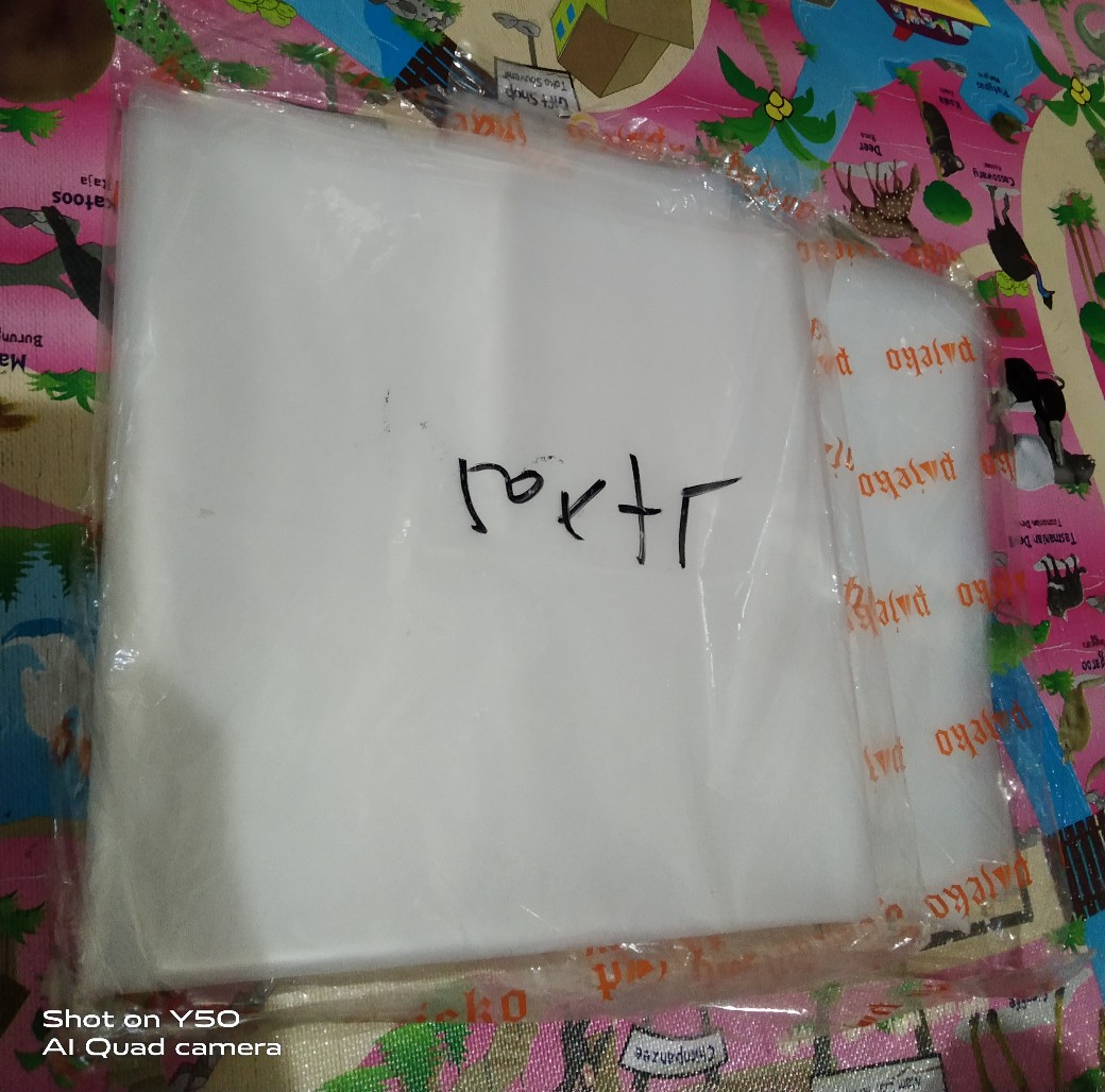 Kantong Plasatik Pe Murni 50 X 75 Cm Tebal 100 Micron - Food Grad - Pigmen