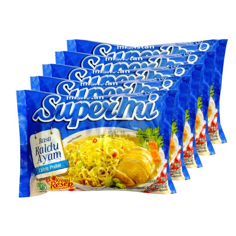 

1 Karton / 1 Dus Mie Supermie Kaldu Ayam/ Mie Instant Supermie/ Mie Rebus Supermie