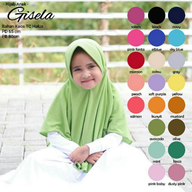 TERMURAHH!!! HIJAB ANAK / JILBAB ANAK SERUT POLOS PREMIUM - BAHAN KAOS TC HALUS - BEST SELLER