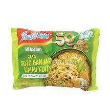 

NOODLES/MIE INSTANT INDOMIE KUAH RASA SOTO BANJAR LIMAU KUIT KEMASAN SATUAN/ECER