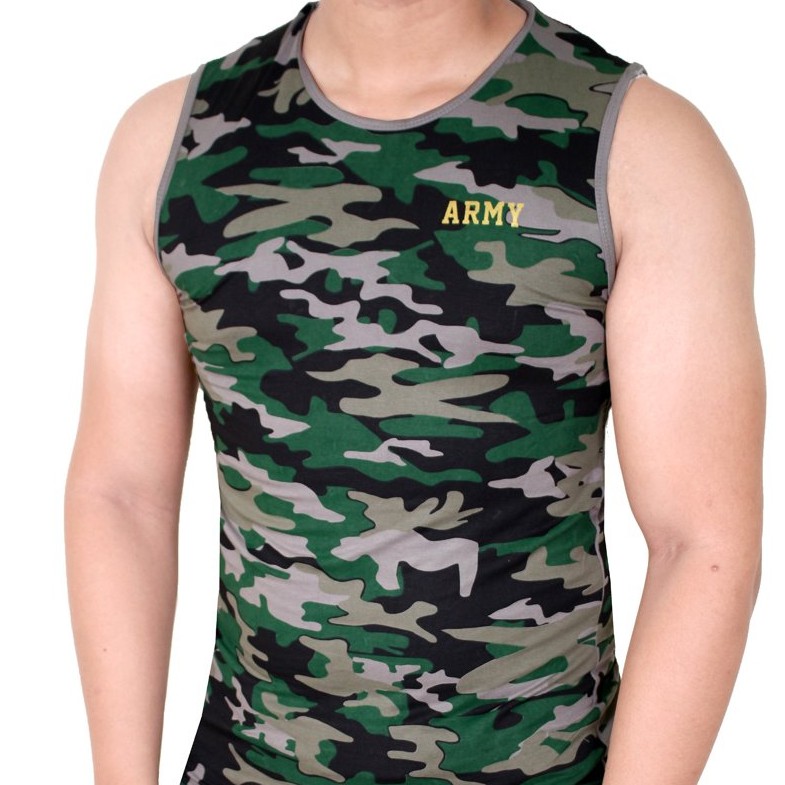 Kaos Singlet Army Pria