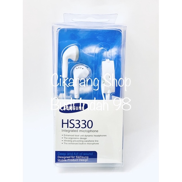 Earphone handfree headset Samsung HS330 dan J1 Ace + PACKING MIKA