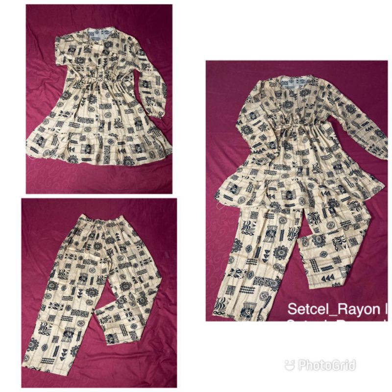 NAGITA SETCEL BUSUI /setelan baju celana wanita/one set pakaian wanita dewasa