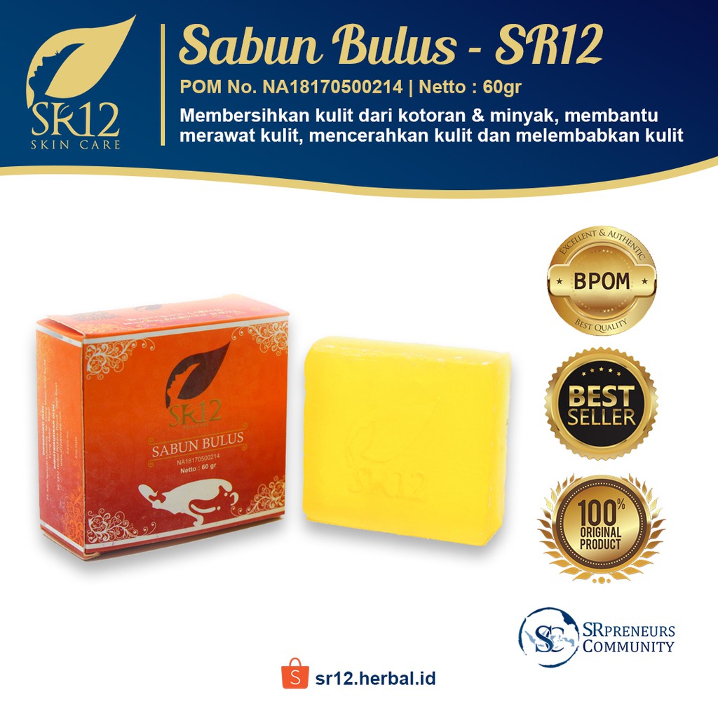 SABUN GATAL/ SABUN SEMUA JENIS KULIT/ SABUN PENGHILANG STRETCH MARK - SABUN BULUS SR12