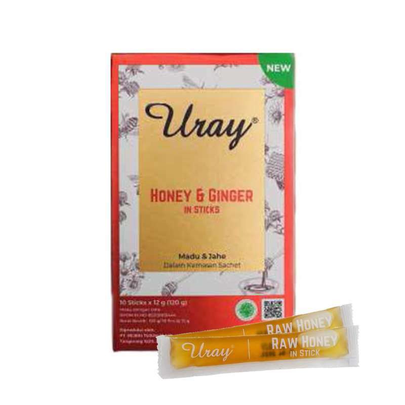 Madu Uray Raw Honey 120gr &amp; Madu Uray Honey Ginger Madu Uray Honey Stick Sachet